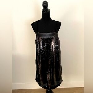 H&M Black Sequin Sleeveless Dress